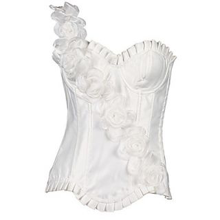 Darling Clothes Womens White One Shoulder Sexy Corset