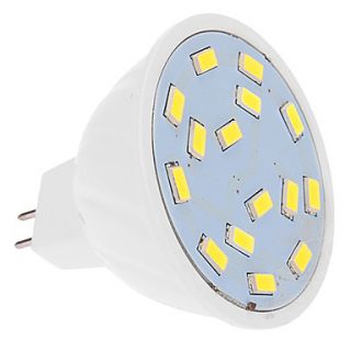 MR16 5W 15x5630SMD 460LM 5500 6500K Cool White Light LED Spot Bulb (12V)
