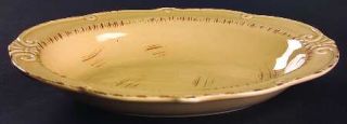 Tienshan Auvignon Beige 11 Oval Vegetable Bowl, Fine China Dinnerware   All Bei