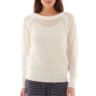 Mng By Mango Mesh Sweater, White, Womens