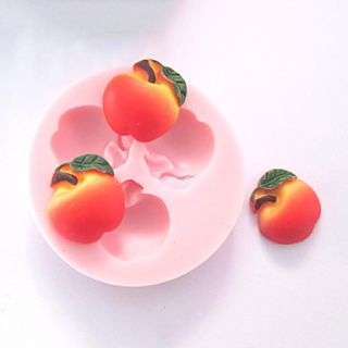 Three Holes Apple Fruit Silicone Mold Fondant Molds Sugar Craft Tools Chocolate Mould For Cakes