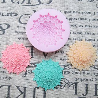 One Hole Flower Clumps Silicone Mold Fondant Molds Sugar Craft Tools Resin flowers Mould Molds For Cakes