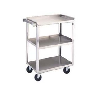 Lakeside Utility Cart, (3) 15 1/2 in x 24 in Shelves SS Angle Frame, 300 lb
