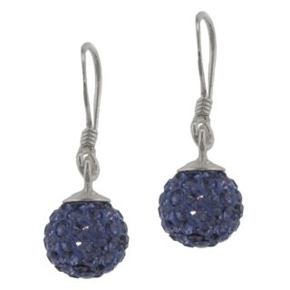 Bridge Jewelry Drop Earrings, Sterling Silver Purple