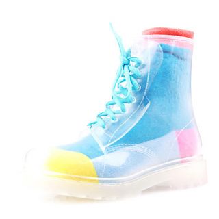 Rubber Womens Low Heel Rain Boot Ankle Boots(More Colors)