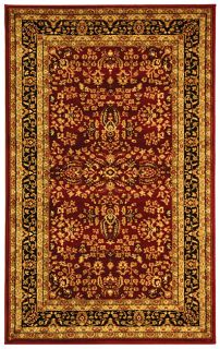 Lyndhurst Collection Persian Treasure Red/ Black Rug (33 X 53) (RedPattern OrientalMeasures 0.375 inch thickTip We recommend the use of a non skid pad to keep the rug in place on smooth surfaces.All rug sizes are approximate. Due to the difference of mo