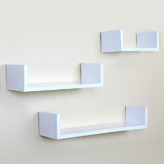 Modern Carbon Fiber White Creative Hanging Storage Shelf (1 Piece)
