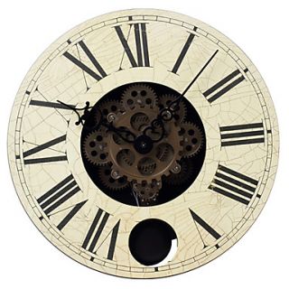 15H Retro Mechanical Style Wall Clock