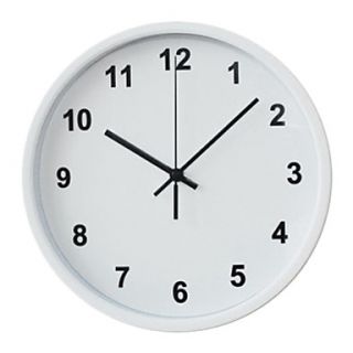 12H Brief Style Mute Wall Clock