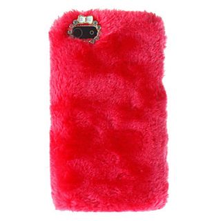 Deluxe Fluffy Flocking Hard Case with Diamond Camera Chrome for iPhone 5/5S (Assorted Colors)