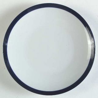 Crate & Barrel China Belmont Salad Plate, Fine China Dinnerware   White Coupe,Co