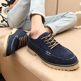 Mens Leather Flat Heel Comfort Oxfords Shoes(More Colors)