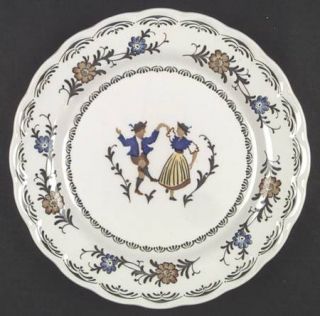 Nikko Bavaria Dinner Plate, Fine China Dinnerware   Provincial,Man&Woman Dancing