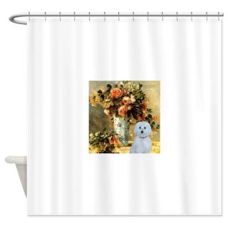  SFP Vase   Maltese (B) Shower Curtain  Use code FREECART at Checkout