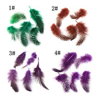 20PCS 4 Mixed Color Mini Feather Nail Art Decoration(NO.1 4)