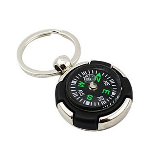 Personalized Keychain Favor With Compass   Set of 4