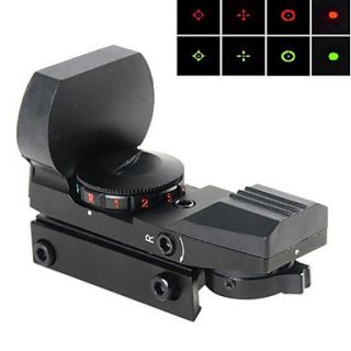 Tactical Multi Reticle 4 Reticle Reflex Red Green Dot Sight Rifle Scope 1X22X33