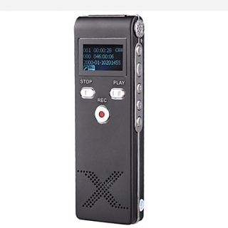 New Professional Digital Voice Recorder Dictaphone  Player 4G Black