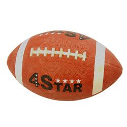 Defender Brown 4 Star Hand crafted Synthetic rubber Rugby Ball
