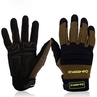 Black Full Finger Sports Gloves For Outdoor