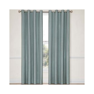 Eclipse Handel Stripe Grommet Top Blackout Curtain Panel with Thermalayer, Blue