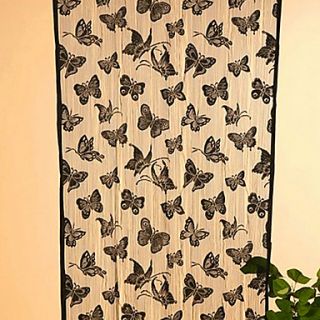 Graceful Fluttering Dance Butterflies Pattern Curtain Line(39W × 79L)