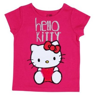 Hello Kitty Infant Toddler Girls Short sleeve Tee   Fun Pink 4T