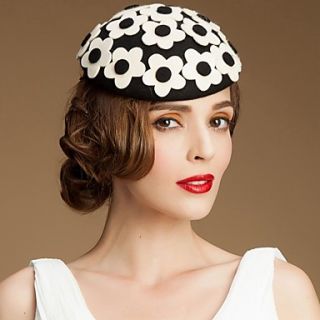 Beautiful Wool Women Party/ Outdoor /Casual Small Hat With Floral(More Colors)