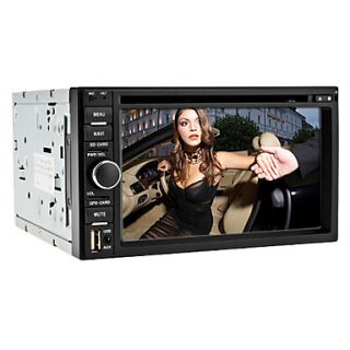 6.2 inch 2 Din TFT Screen In Dash Car DVD Player With Bluetooth,Navigation Ready GPS,iPod Input,RDS