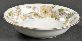 Noritake Wilshire Fruit/Dessert (Sauce) Bowl, Fine China Dinnerware   Yellow Flo