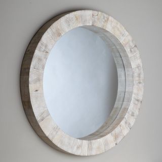 Driftwood Round Mirror   37 diam.in. Multicolor   7.90070