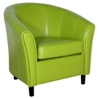 Home Loft Concept Manchester Bonded Leather Club Chair NFN1150 Color Lime Green