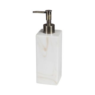 Creative Bath Marbleized Ceramic Soap Dispenser, Natural