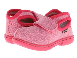 Bogs Kids Baby Bogs Mid Canvas Girls Shoes (Pink)