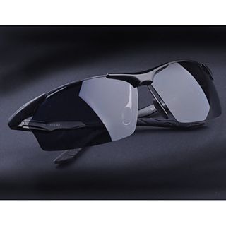 Aulong Mens Polarized Light Metal Black 98 Sunglasses