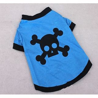 Petary Pets Cute Skull Pattern Cotton T Shirt For Dog