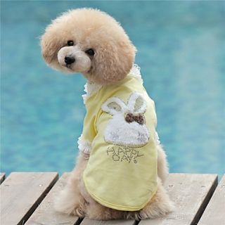 Petary Pets Cute Diamonade Rabbit Pattern Cotton Mesh T Shirt For Dog
