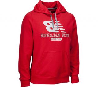 Mens New Balance Essentials Pullover Hoodie MET3391   Crimson Pullovers