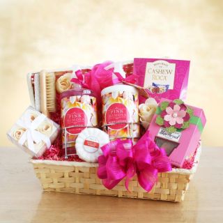 Pretty & Pink Mimosa Spa Gift Basket   4607