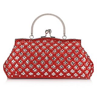 Charming Satin with Crystal and Sequins Evening Handbag/Clutches(More Colors)