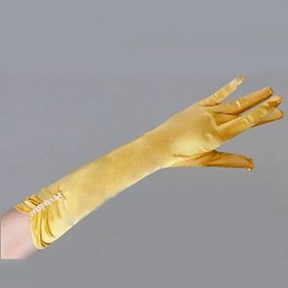 Satin Fingertips Elbow Length Wedding/Party Glove