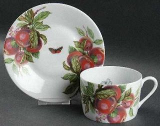 Bill Goldsmith Compote Oversized Cup & Saucer Set, Fine China Dinnerware   Multi