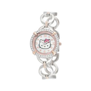 Hello Kitty Open Link Bracelet Watch, 2tone, Womens