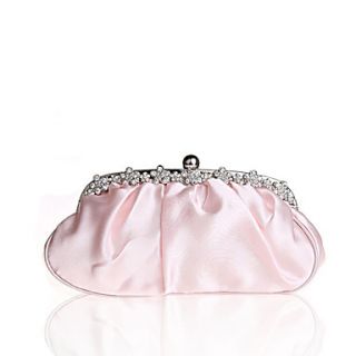 ONDY NewSimple Luxury Diamond Silk Evening Bag (Champagne)