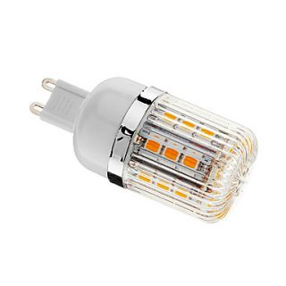 Dimmable G9 4W 30xSMD 5050 400LM 3000 3500K Warm White Light LED Corn Bulb(AC 110 130V)