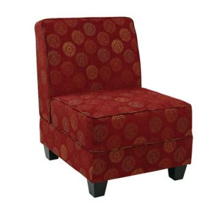 Office Star Ave Six Milan Accent Chair MIL51N B3 Color Wine
