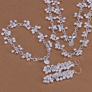 Oyami Cuprum Silvering Bracelet Necklace Suit