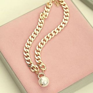 Shadela Pearl Gold Fashion Necklace CX128 1