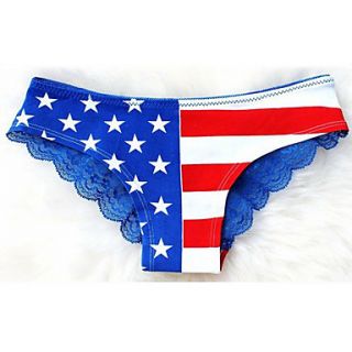 Sexy National Flag Lace Short Briefs