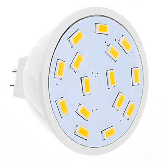 MR16 4W 15xSMD5630 280 320LM 2500 3500K Warm White Light LED Spot Bulb (12V)